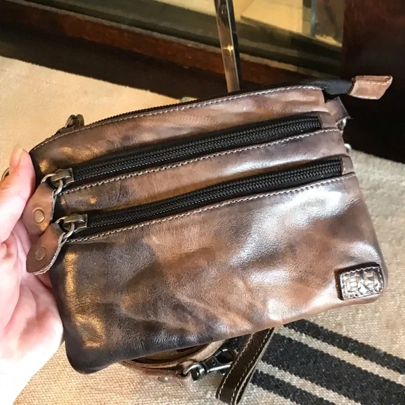NWT Bed Stu Leather Viana Crossbody Belt Bag Wristlet Tonic Breeze MSRP $180 - Picture 4 of 14